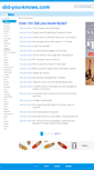 Mobile Screenshot of did-you-knows.com